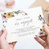 Floral Engagement Invitations