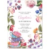 High Tea Invitations Floral