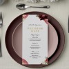 Floral Wedding Menu