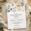 Floral Engagement Invitation