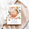 Flowers Birth Announcement Cards