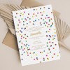 Fun Confetti Birthday Invitations