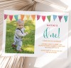 Kids Photo Birthday Invitations