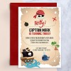 Fun Pirate Party Birthday Invitations