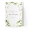 Geo Garden Wedding Program Service Printed