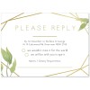 Geo Garden Wedding Response Cards