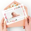 Girl Floral Birth Announcement Cards