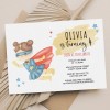 Girl Superhero Birthday Invitations