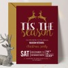 Glitter Deer Christmas Invitations