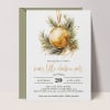 Gold Bauble Invitations for Christmas Party