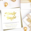 Gold Christmas Invitations