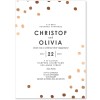 Gold Engagement Party Invitations