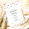 Gold Engagement Party Invitations