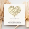 Gold Heart Engagement Party Invitations
