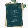 Gold Leaf Engagement Invitations