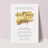Modern Gold Christmas Invitations