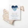 Indigo Heart Engagement Invitations