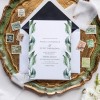 Italian Leaves Vineyard Wedding Invitations