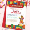 Lego Party Invitations