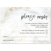 Marbled Modern Wedding RSVP Cards