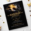 Gold Masquerade Invitations