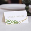 Modern Greenery Wedding Placecard