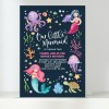 Watercolor Mermaid Invitations