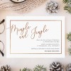 Bronze Mingle and Jingle Christmas Party Invitations