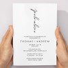 Modern Minimalist Engagement Invitations
