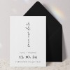 Minimalist Printed Save The Date Cards