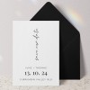 Minimalist Printed Save The Date Cards