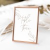 Minimalist Printed Table Numbers