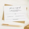 Minimalist Wedding Response Cards