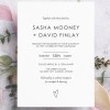 Minimalist Wedding Invitation Cards