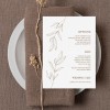 Minimalist Wedding Menu