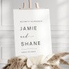 Minimalist Wedding Sign