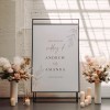 Minimalist Wedding Welcome Sign