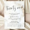 Modern 21st Birthday Invitations