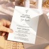Modern Minimalist Baby Shower Invitation