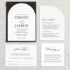 Black and White Wedding Invitations