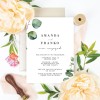 Native Greenery Printed Engagement Invitations