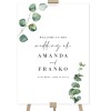 Wedding Welcome Sign Native Greenery