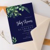 Navy Blue Baby Shower Invitations