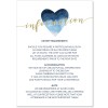 Navy Blue Wedding Information Cards