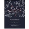 Navy Blue Wedding Invitations Bella