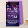 Neon Birthday Invitations