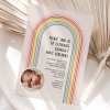 Photo Rainbow Party Invitations