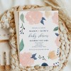 Pink and Blue Floral Invitations