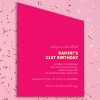 Pink Birthday Invitations