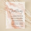 Pink and Gold Christening Invitations